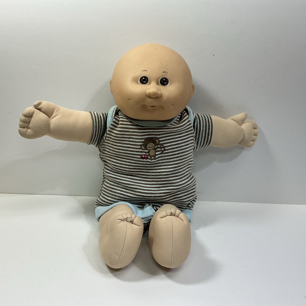 Vintage 1978/1982 Cabbage Patch Kids Preemie Baby Doll Brown Eyes No Hair